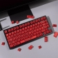 Animals Party Red R2 104+38 PBT Dye-subbed Keycaps Set for Cherry MX Mechanical Gaming Keyboard Black